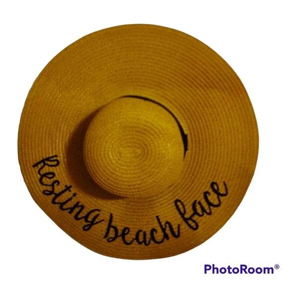 🆕 Floppy beach/sun hat “ Resting Beach Face” - Picture 5 of 5
